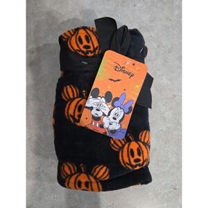 Disney Halloween Mickey Minnie Mouse Pumpkin Hand Bath Kitchen Towels 2 New